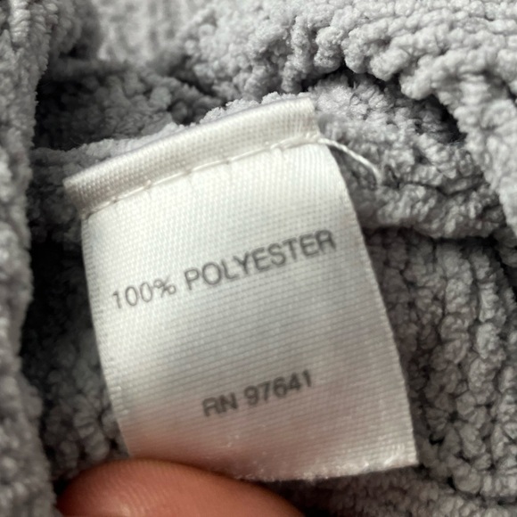 J. Jill Gray Fuzzy Crew Neck Cable Knit Loose-fitting Sweater Size XS - Picture 4 of 7